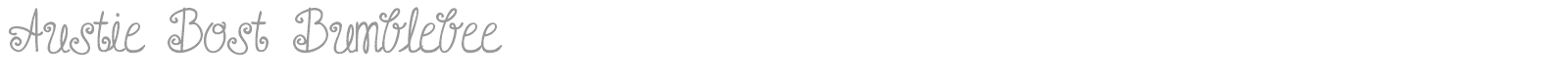 Austie Bost Bumblebee font preview